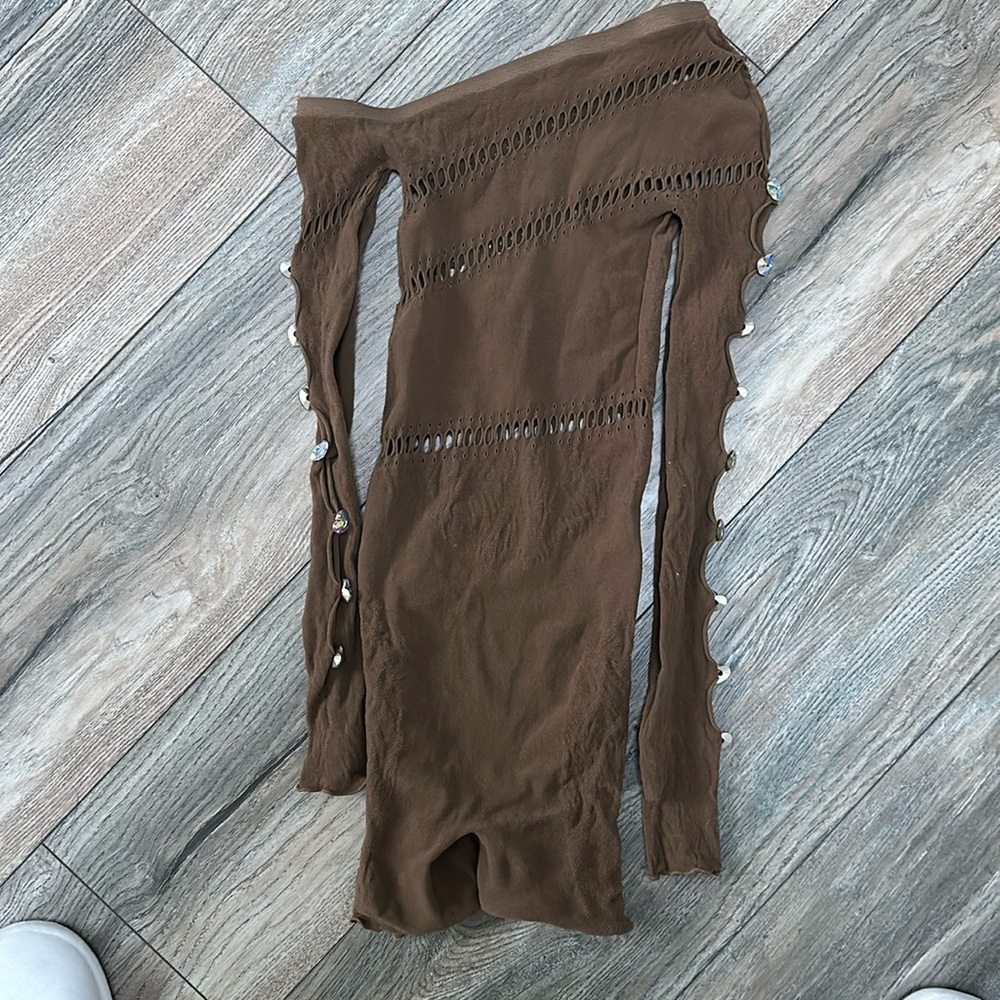 Ivy romper in brown poster girl brand new never worn
